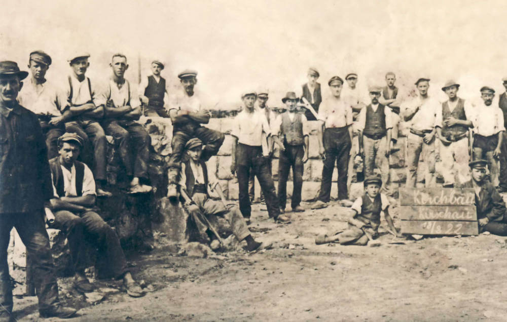 Grundsteinlegung 1922 © Ortschronik Kirschau